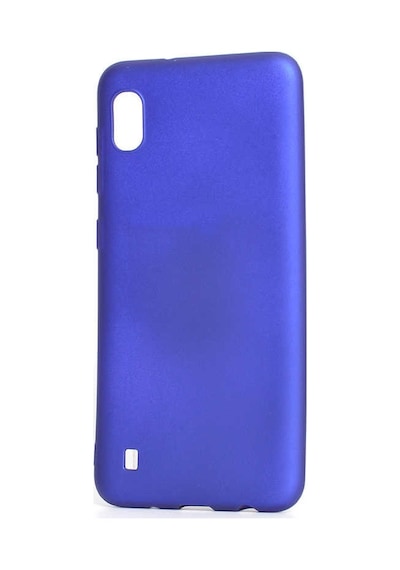 Ekılıf - Samsung Galaxy A10 Uyumlu Kılıf Mat Soft Premier Silikon Kapak - Lacivert