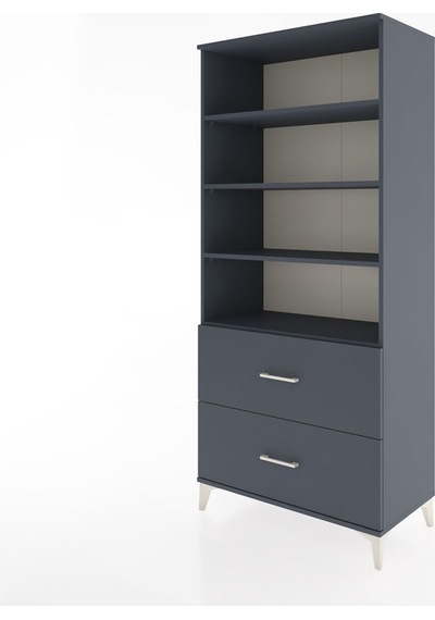 Hyperion Dolap 4 Raflı 2 Çekmeceli 88x44x195 Antrasit-antrasit Antrasit Hyperion Dolap 4 Raflı 2 Çekmeceli 88x44x195 Antrasit-antrasit Antrasit