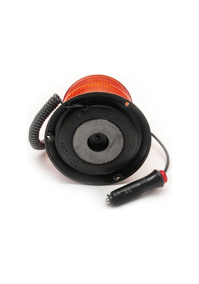 Ahmet Otomotiv Tır Kamyon İş Makinesi Tepe Döner Lamba Flas Özellikli Büyük Boy Mıknatıslı 12-24 Volt