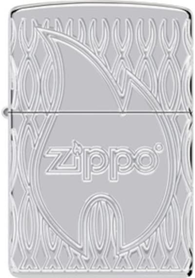Zıppo Çakmak48838 Zıppo Flame Desıgn 9. 4 Numara Gri