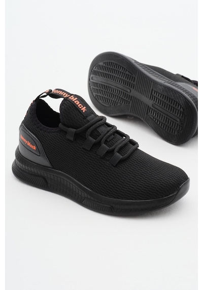 Tonny Black Nefes Alabilen Kumaş Poli Taban Bağcıklı Unisex Siyah Spor Ayakkabı V2qnt-0 Siyah