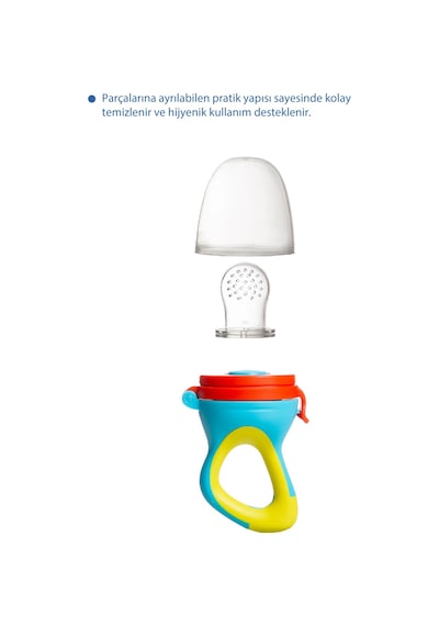 Babyjem Silikon Yumuşak Uçlu Meyve Süzgeçi Sebze Emziği Renkli