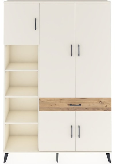 Arges Dolap 8 Raflı Tek Çekmeceli 5 Kapaklı 132x30x195 Aytaşı-aytaşı/çam Aytası/atlas Çam Arges Dolap 8 Raflı Tek Çekmeceli 5 Kapaklı 132x30x195 Aytaşı-aytaşı/çam Aytası/atlas Çam