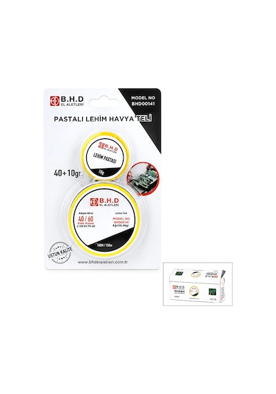 Bay 2'li Lehim Teli Ve Pasta Seti - 1.2 Mm Najmaddin