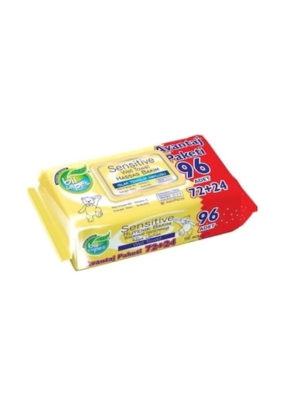 Bii Wipes Sensitive Hassas Bakım Islak Temizlik Havlusu 96'lı