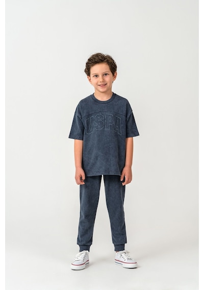 U.s. Polo Assn. Erkek Çocuk Gri Bermuda Takım Us2437-c-v3 Gri