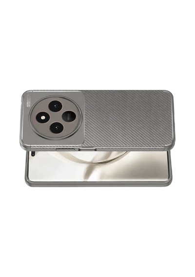 Tecno Spark 30 Kılıf Auto Focus Karbon Kapak - Gri -