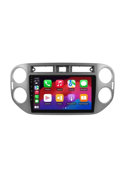 Volkswagen Tiguan Android Multimedya 2008-2015 Carplay Android Auto Navigasyon 4gb Ram 32gb 9"