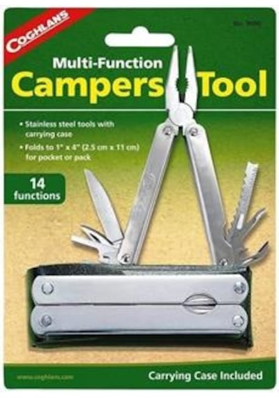 Coghlans Kamp Multi Function Campers Tool 14 Fonsiyonlu Code 9690 Çok Renkli
