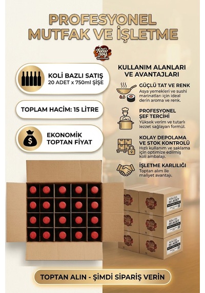 Dark Soya Sosu 750 Ml X 20 Adet - 1 Koli Koli Bazlı Avantaj Paketi