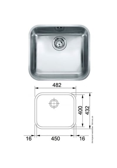 Bloom Blo - 40 / 45 Tezgah Altı Paslanmaz Çelik Eviye