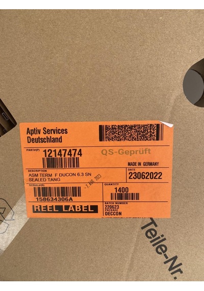 Aptiv Delphi Kalay Kaplamalı Ducon 6,3 Dişi Terminal 12147474 1400 Adet
