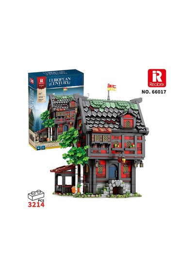 Reobrix 66017 Haçlı Hanı Yaratıcı Yapı Blok Seti Building Block Medieval Tavern The Crusader's Inn - 2953 Parça