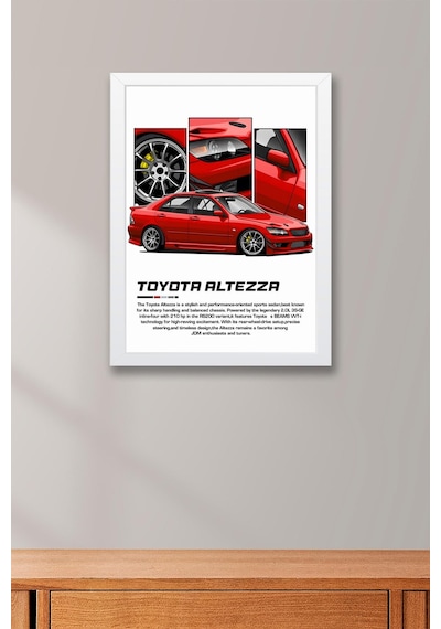 Toyota Alezza Çerçeveli Tablo - Toyota Car Poster