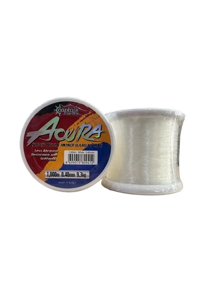 Captain Acura 1.000mt 0.40mm Monofilament Bobin Misina Beyaz