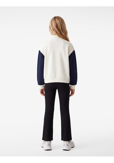 Koton Beli Lastikli Slim Fit İspanyol Paça Tayt Siyah 7wkg40036ak