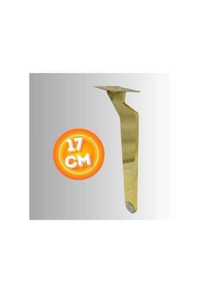 17 Cm Metal Tabanca Ayak Koltuk Ayağı Mobilya Ayağı Ünite Ayağı Konsol Ayağı Puf Berjer Ayağı Gold