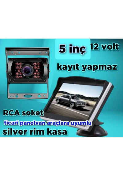 Ticari Araçlara 5 İnç Monitör Ve 1 Ad Metal Kasa Kamera Kayıtsız