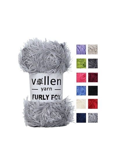 Furly Fox El Örgü Ipi Hırka Kazak Ipliği,tuylu Ip,pelus Ip,sakalli Ip,battaniye Ipi,paspas Ipi,gri