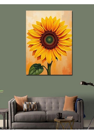 Kanvas Tablo Günebakan Çiçeği 50cmx70cm