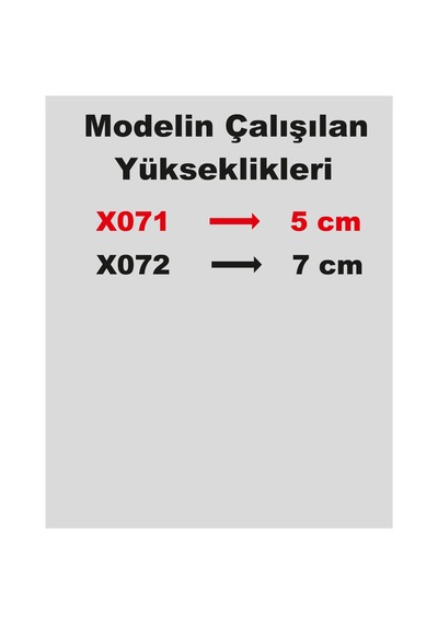 Stencil Harf Boyama Şablonu X071 Harf Yüksekliği 5 Cm