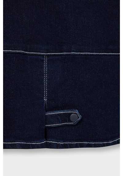 Defacto Erkek Bebek Kapüşonlu Düğmeli Jean Ceket F6269a525aube364 Mavi