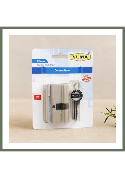 Bezos 68 Mm Silindir Barel Nikel Saten - 3 Anahtarlı Bezos1