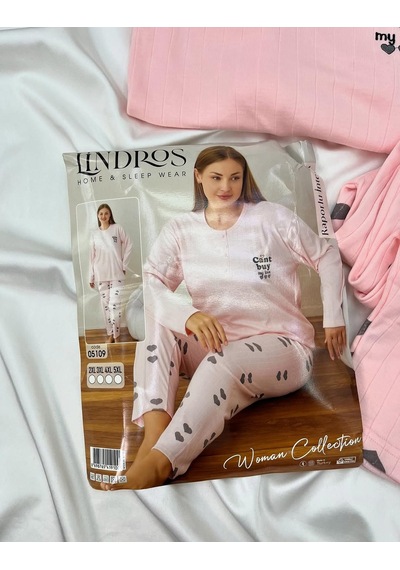 Boyraz Lindros Kadın Pamuklu Düğme Yaka Raporlu İnterlok Battal Pijama Takımı 05109 - 1 Adet Pembe Boyraz Lindros Kadın Pamuklu Düğme Yaka Raporlu İnterlok Battal Pijama Takımı 05109 - 1 Adet Pembe