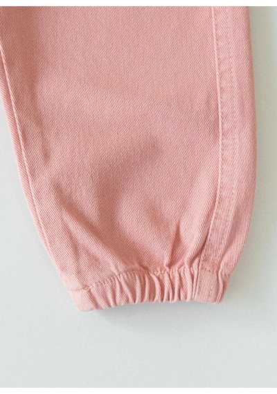 Kitikate Organik Gabardin Bebek Pantolon Pembe Pembe