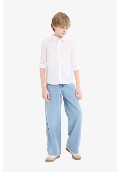 Defacto Erkek Çocuk Okula Dönüş Regular Fit Polo Yaka Poplin Uzun Kollu Gömlek T8853a625auwt83 Beyaz Defacto Erkek Çocuk Okula Dönüş Regular Fit Polo Yaka Poplin Uzun Kollu Gömlek T8853a625auwt83 Beyaz