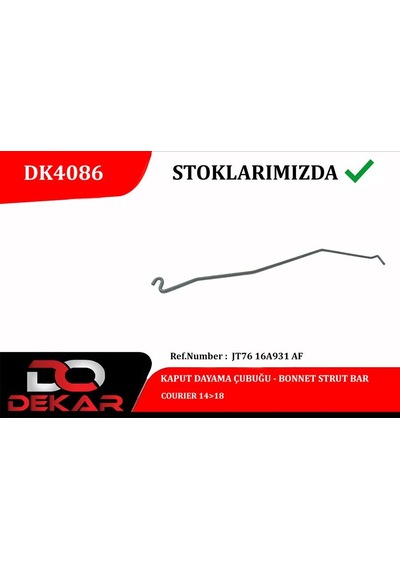 Dekar Dk4086 Kaput Dayama Çubuğu Courıer 14 18 Jt7616a931af -