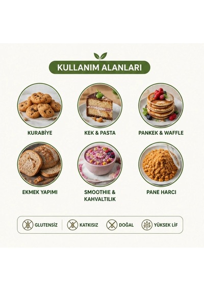 Glutensiz Kabuklu Badem Unu - 3 Kg