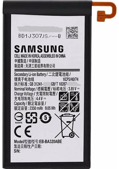 Samsung Uyumlu A3 2017 A320 Batarya Pil EB-BA320ABE