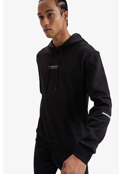 Defacto Defactofit Standart Fit Kapüşonlu Sporcu Sweatshirt D3736ax25wnbk81 Siyah Defacto Defactofit Standart Fit Kapüşonlu Sporcu Sweatshirt D3736ax25wnbk81 Siyah