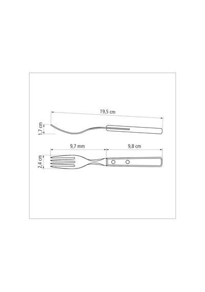 Tramontina Churrasco 21102/490 Biftek-steak Çatalı
