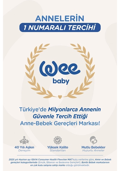 Wee Baby Duo Simetrik Uçlu Emzik 6-18 Ay No:2 Pembe - Sarı