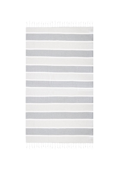 Soft Raye Peştamal - Gri - 90x160 Cm Renkli