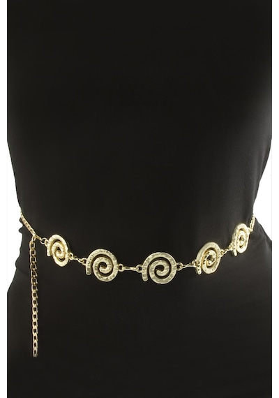 Çiçek - 652 - Metal Zincir - Glblseme - Kemer Sarı