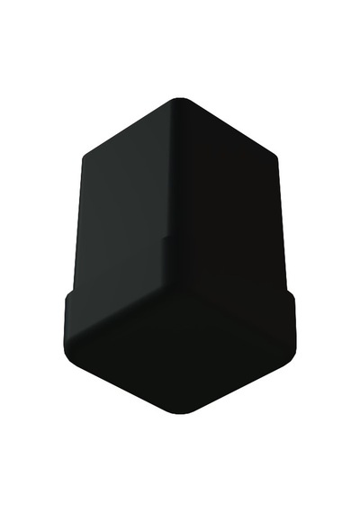 Cateksss 10x10 Mm Düz İç Profil Tapası Siyah - 38 Li Paket