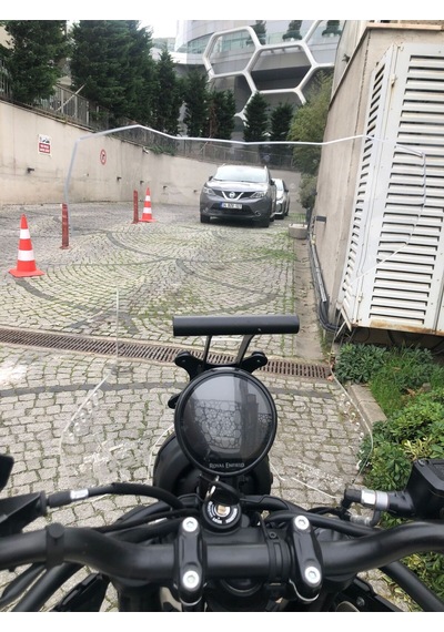 Royal Enfield Himalayan 450 Tur Cami 55cm Yükseklik + Gps Tutucu Bar Şeffaf