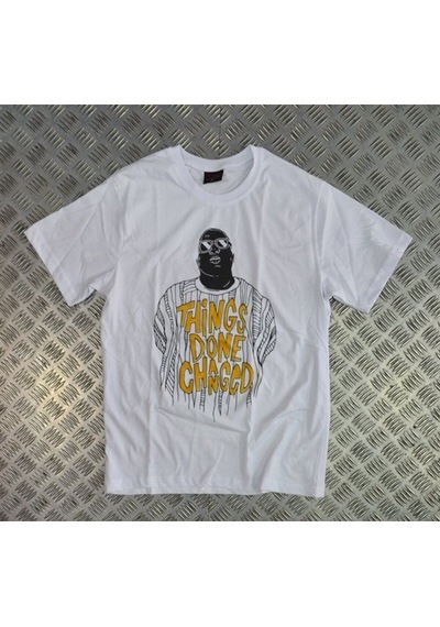 Stoned&Fame Unisex Beyaz Bıggıe Baskılı T-shirt Beyaz