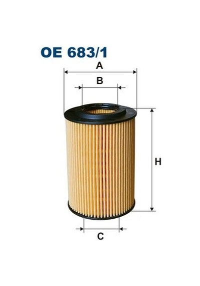 FILTRON OE683/1 Filtre Yag-(Honda: CIVic 1.4 05- / Accord 08- 2.2I-Dtec / Crv 07- 2.2I-Dtec) 15430RSRE01 OE6831 (WF672392)