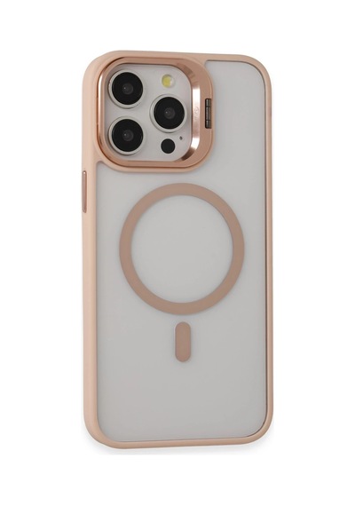 Joko - 892 - Apple iPhone Uyumlu  15 Pro Max Kılıf Roblox Lens Magsafe Standlı Kapak - Ece-umay - - Pudra