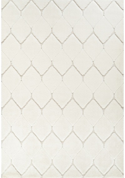 Kaşmir Halı Süpersoft Grace White 160x230 CM Salon Mutfak Halısı Yolluk Kilim