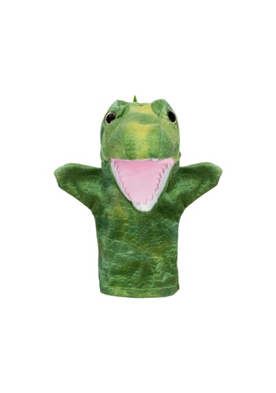 Büyük Peluş Oyuncak El Kuklası Dinazor 28 Cm
