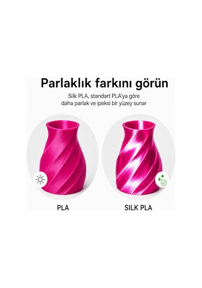 Silk Fuşya Pla+ Premium Filament 96857276