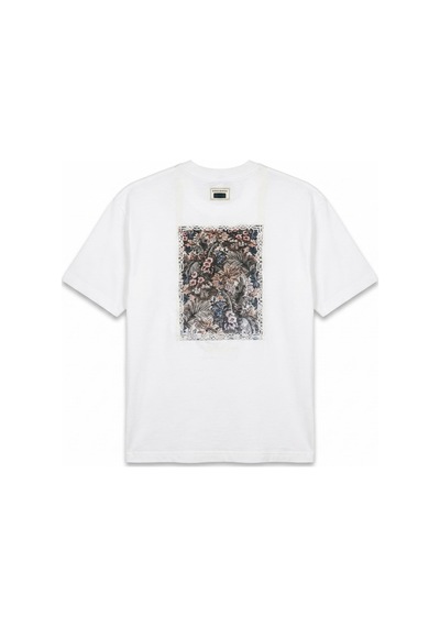 Respire Erkek Ffb Vintage Nakışlı Oversize T-shirt Ekru