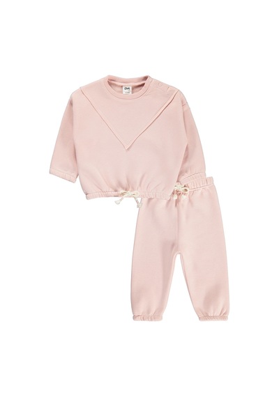 Civil Baby Basic 6-18 Ay Takım - Pembe Pudra Pembesi