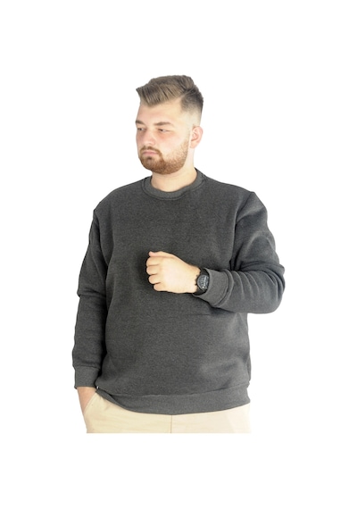Mode Xl Erkek Sweatshirt Bisiklet Yaka Basic 20131 Antramelanj 001