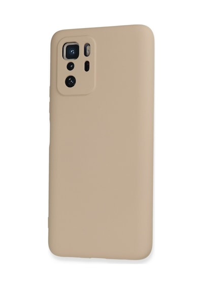 Xiaomi Poco X3 Gt Uyumlu Kılıf Nano İçi Kadife Silikon - Pudra